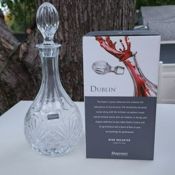 Godinger Dublin Collection Wine‎ Whiskey Liquor Decanter 28 Oz - 850 ml - Picture 5 of 15